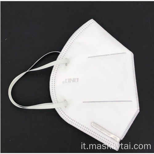 Maschera facciale usa e getta pieghevole 3D KN95